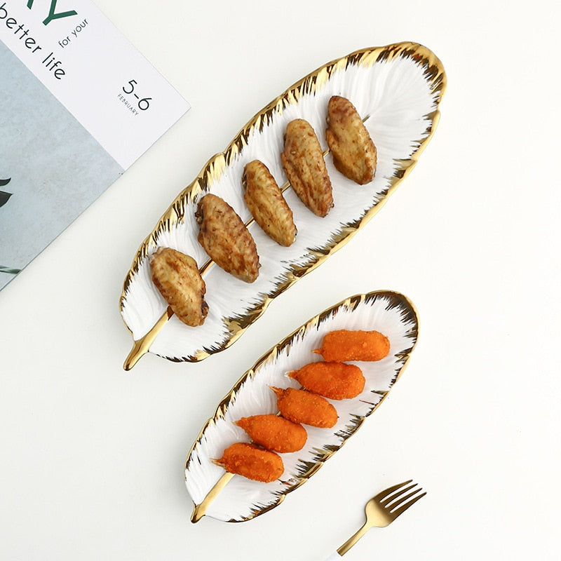 Luxury Ceramic Platter Storage Tray