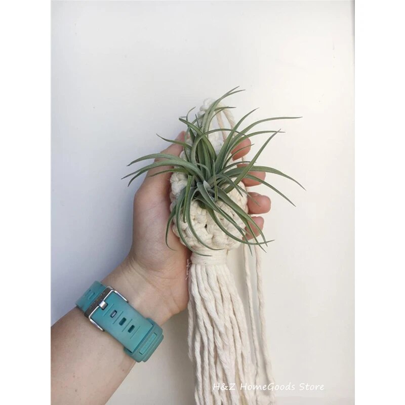 Macrame Rope Plant Wall Hanging Tassel Flower Basket