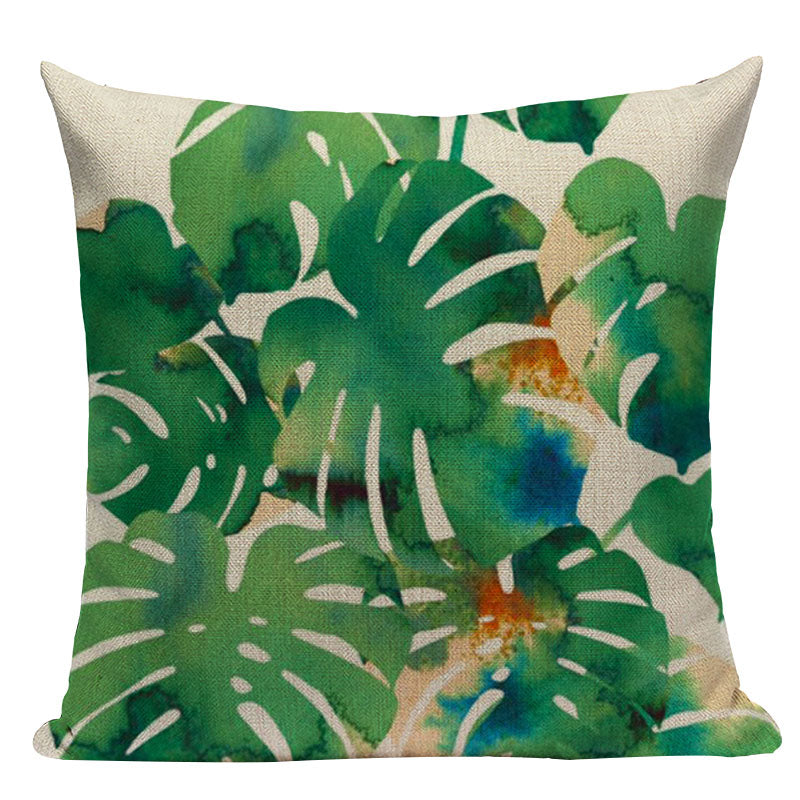 Tropical Leaves Cushion Covers Pillowcases