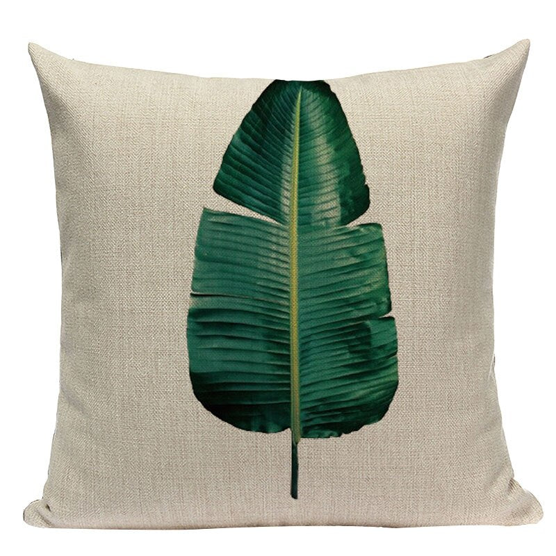 Tropical Leaves Cushion Covers Pillowcases
