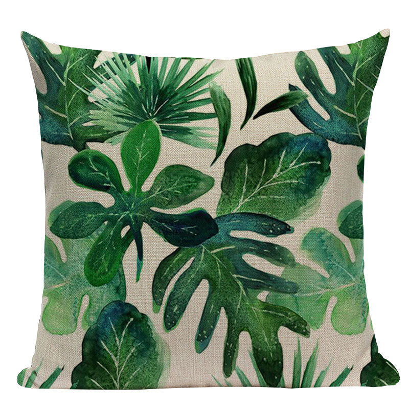 Tropical Leaves Cushion Covers Pillowcases