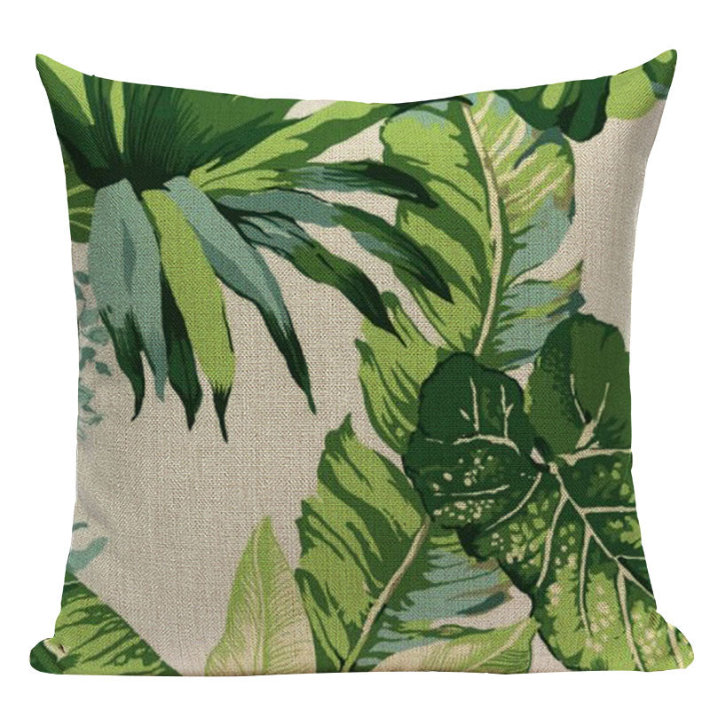 Tropical Leaves Cushion Covers Pillowcases