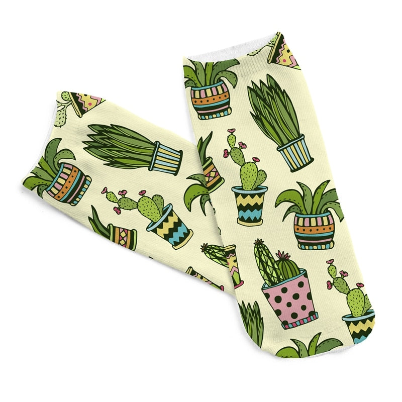 Cactus Ankle Short Socks