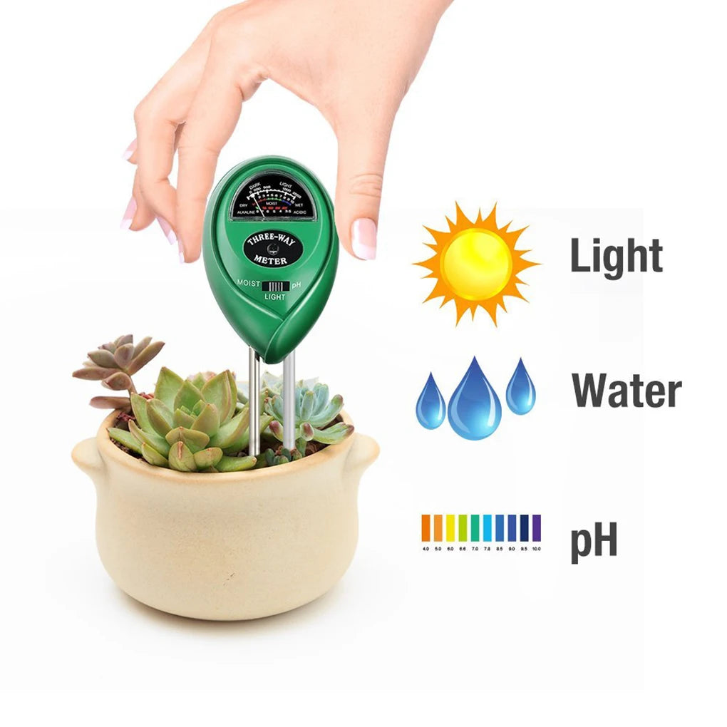 3 in 1 Soil Water Moisture PH Meter