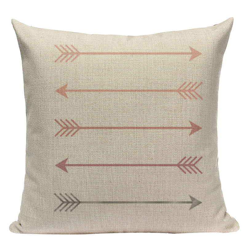 Pink Geometric Style Pillowcase