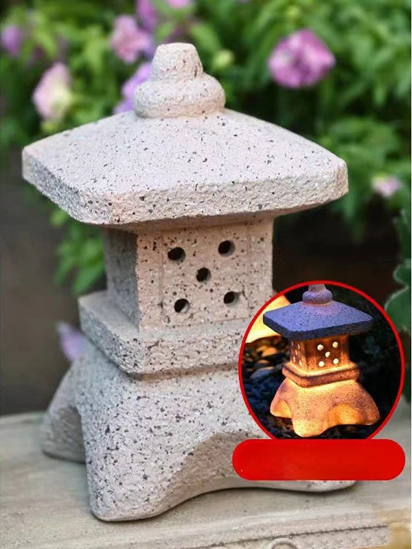 Zen Stone Tower Decor Garden Light