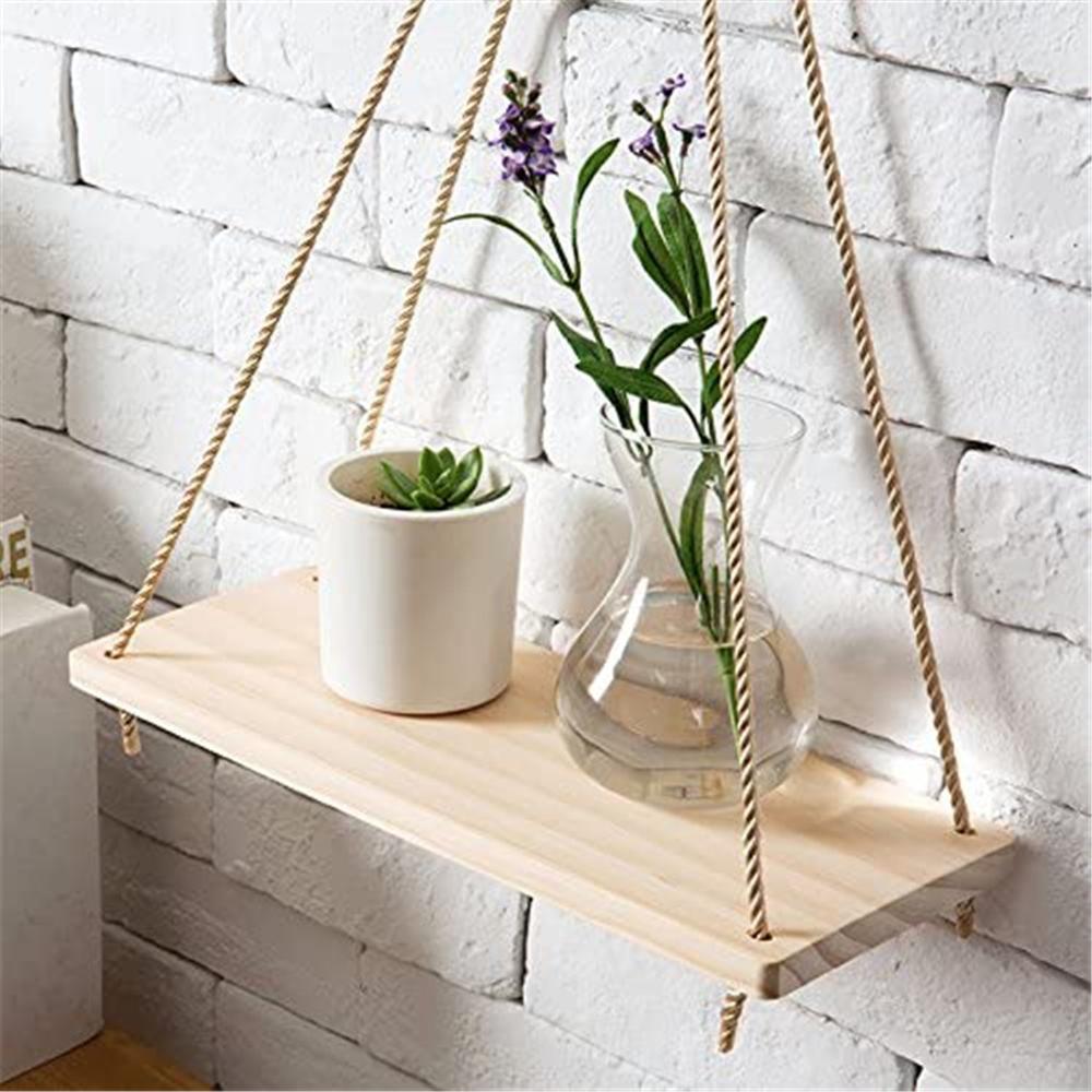 Premium Wood Hanging Wall Mounted Shelf