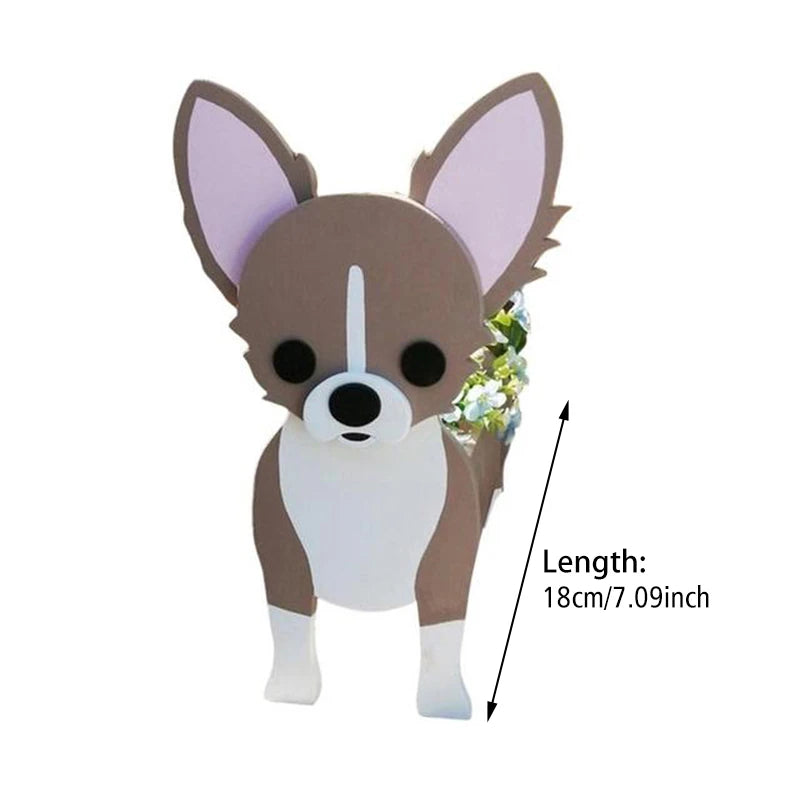 Dog Shape Garden Flower Pot Planter