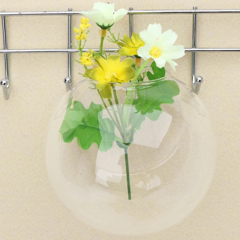 Glass Wall Hanging Hydroponic Plant Pot