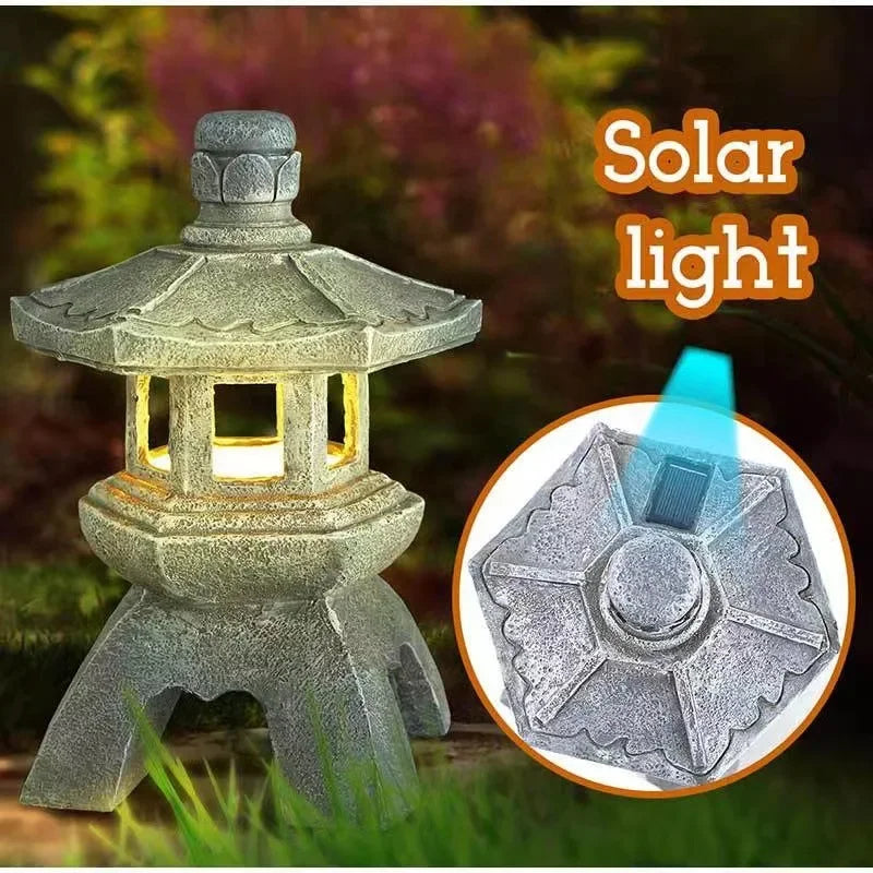 Zen Stone Tower Decor Garden Light