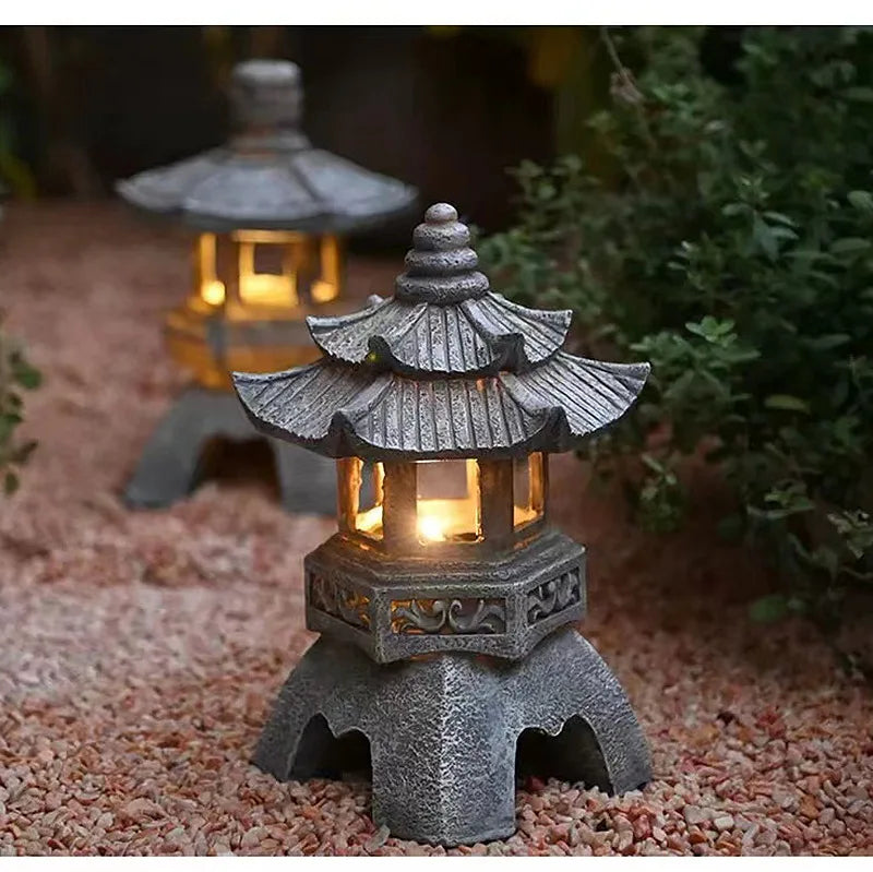 Zen Stone Tower Decor Garden Light
