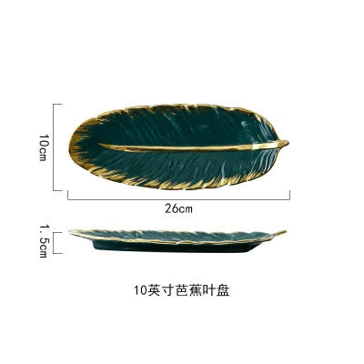 Luxury Ceramic Platter Storage Tray