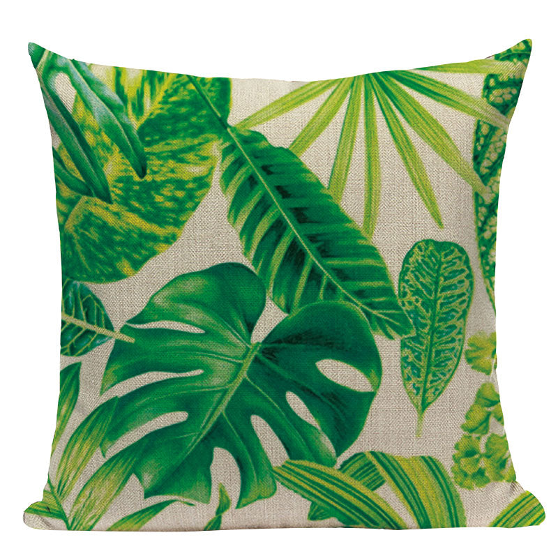 Tropical Leaves Cushion Covers Pillowcases