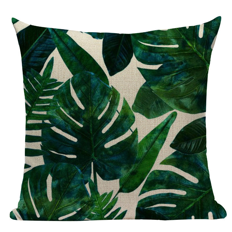 Tropical Leaves Cushion Covers Pillowcases