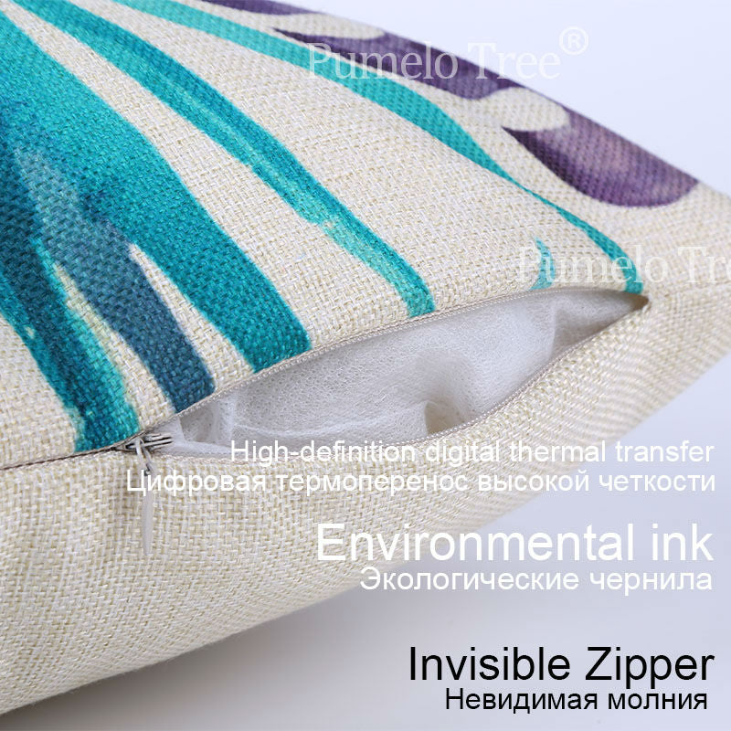 Tropical Leaves Cushion Covers Pillowcases