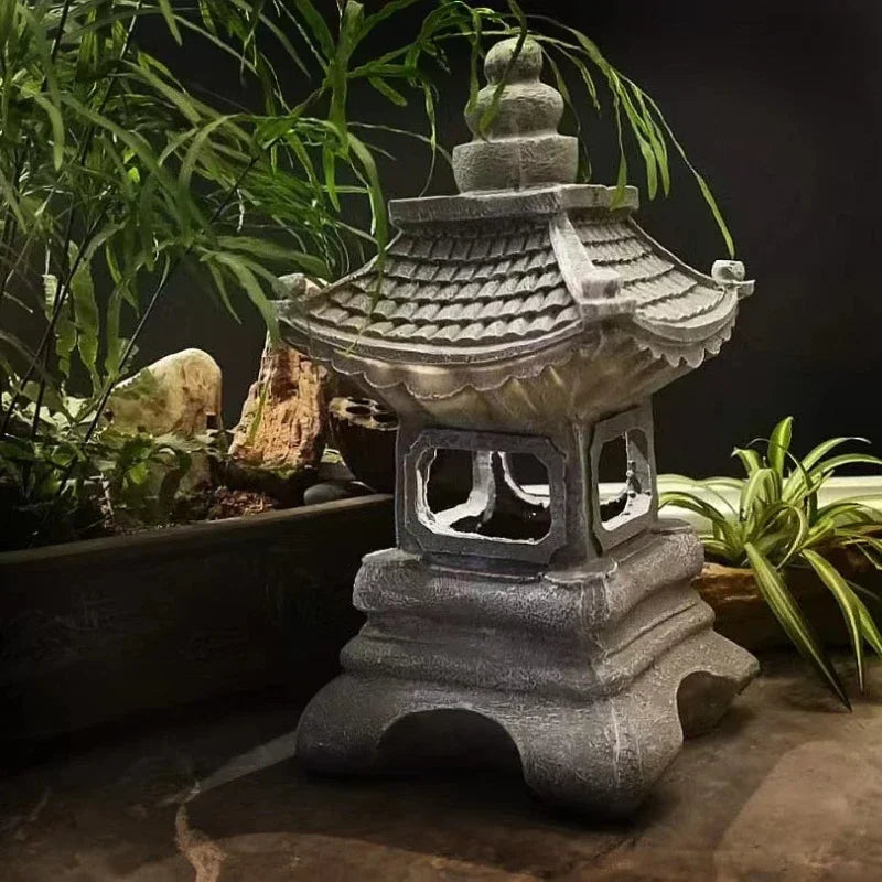 Zen Stone Tower Decor Garden Light