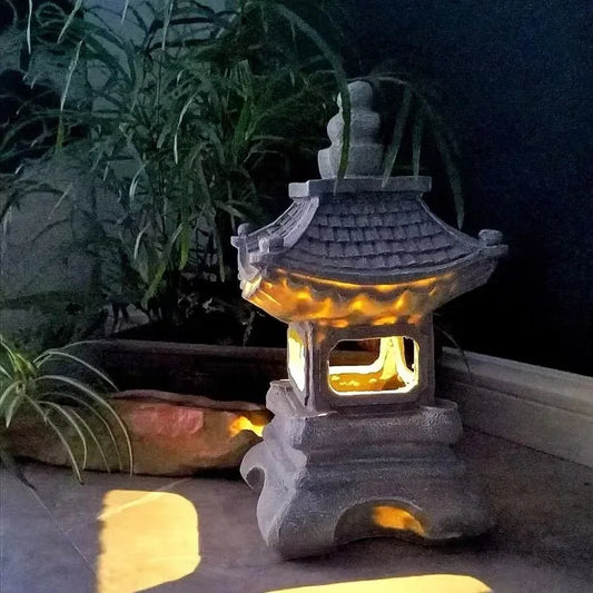 Zen Stone Tower Decor Garden Light