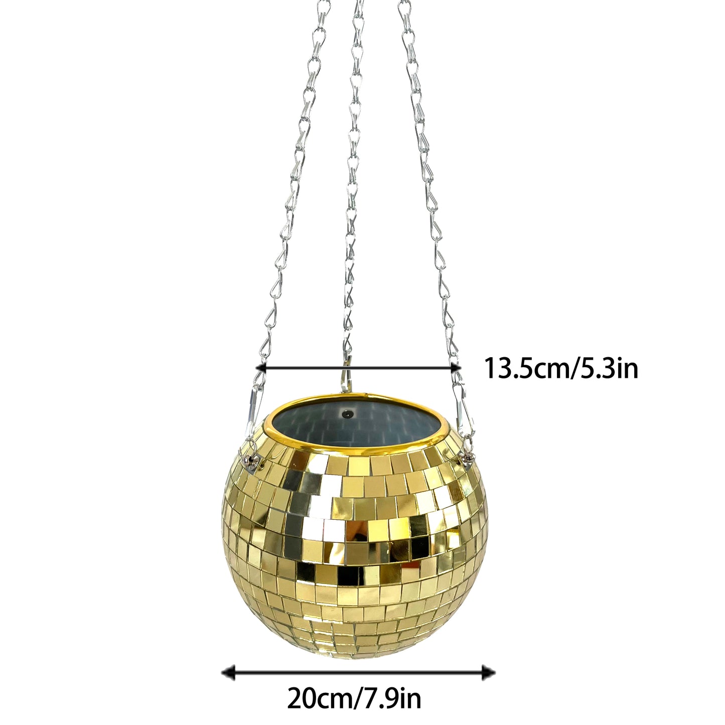 Disco Ball Hanging Plant Pots