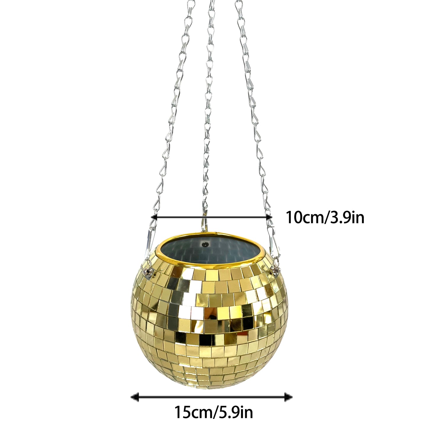 Disco Ball Hanging Plant Pots