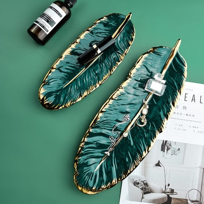 Luxury Ceramic Platter Storage Tray
