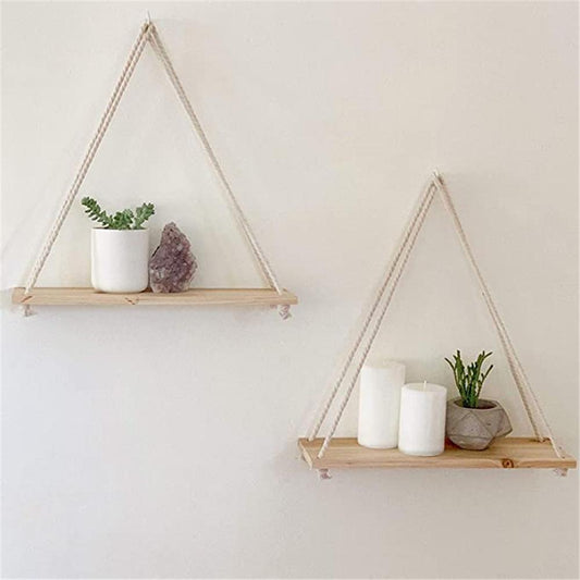 Premium Wood Hanging Wall Mounted Shelf